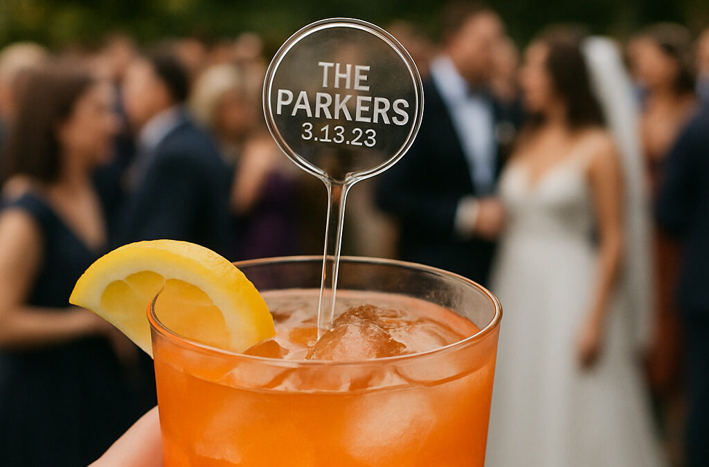 Make Your Wedding Reception Unforgettable with Personalized Drink Stirrers